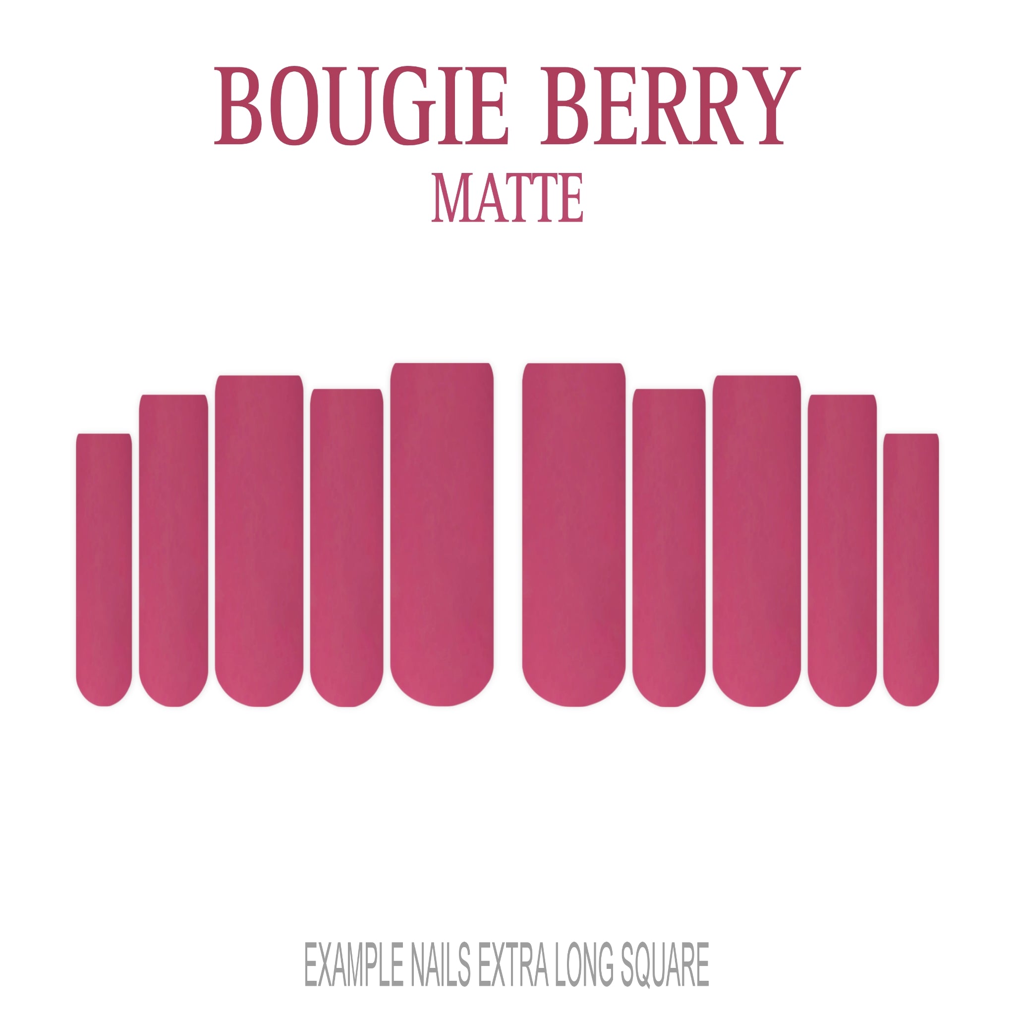 Bougie Berry pink berry press-on nails