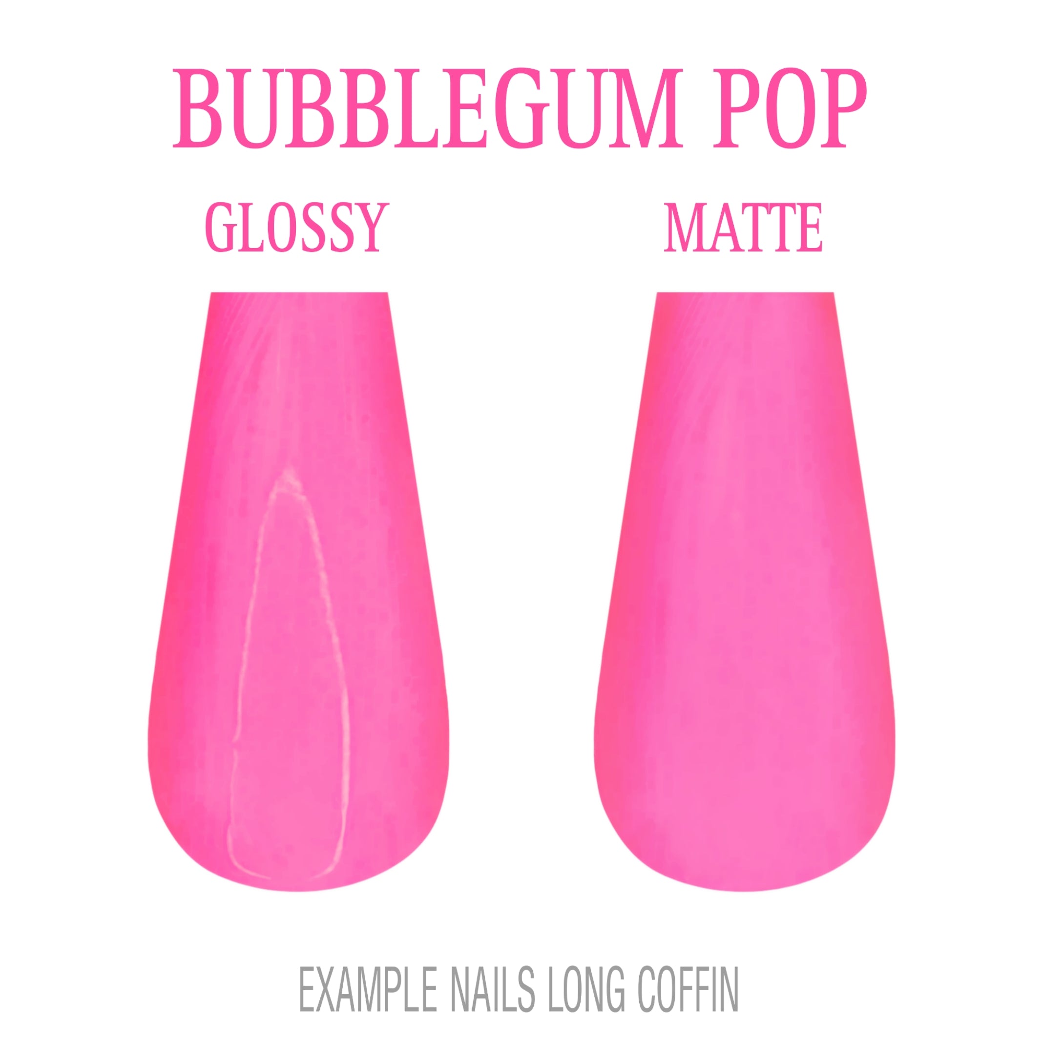 Bubblegum Pop bright pink press-on nails