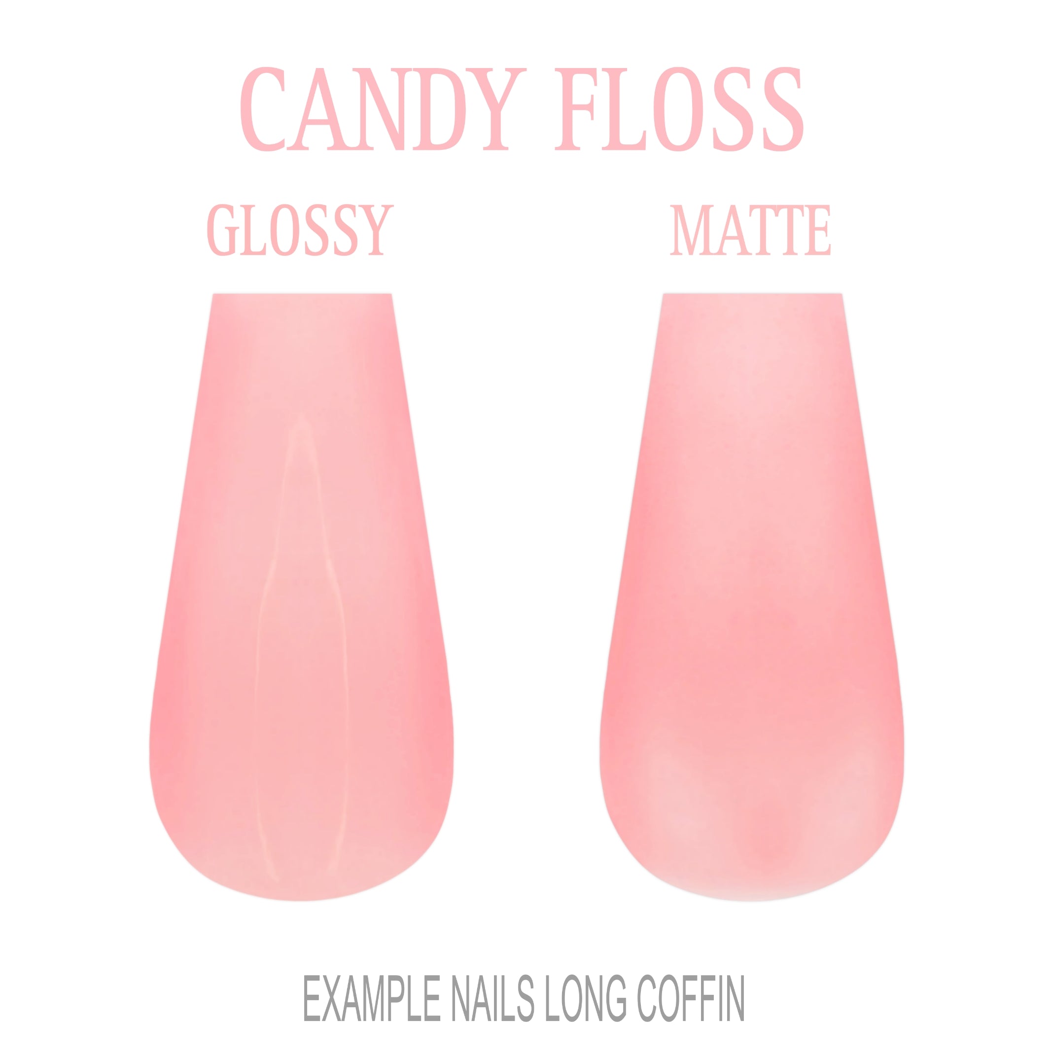 Candy Floss soft pink press-on nails