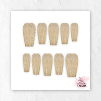Champagne Shimmer gold glitter press-on nails