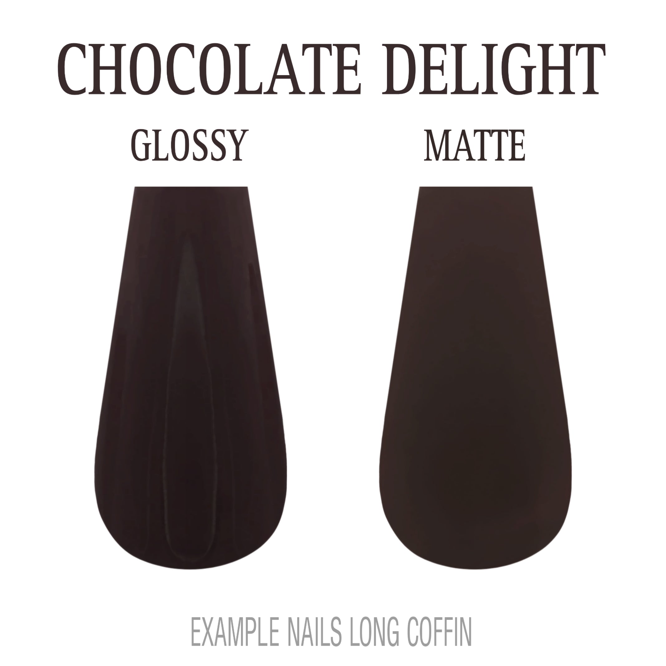 Chocolate Delight brown press-on nails