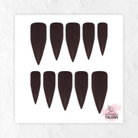 Chocolate Delight brown press-on nails