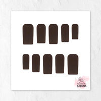 Chocolate Delight brown press-on nails