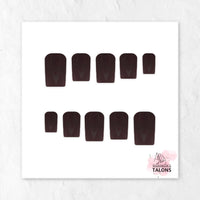 Chocolate Delight brown press-on nails