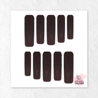 Chocolate Delight brown press-on nails