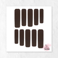 Chocolate Delight brown press-on nails