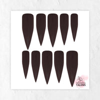 Chocolate Delight brown press-on nails
