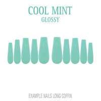 Cool Mint mint green press-on nails