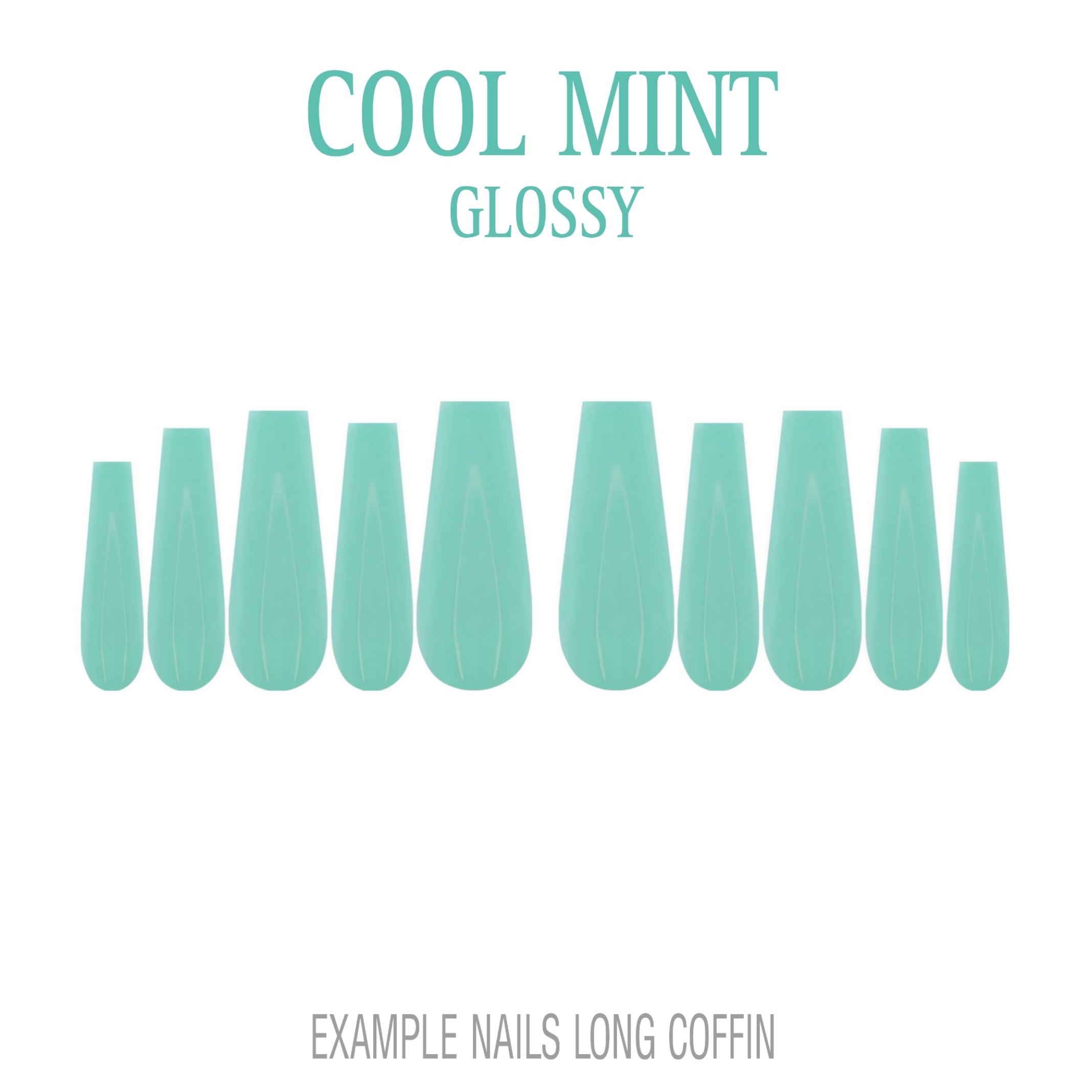 Cool Mint mint green press-on nails