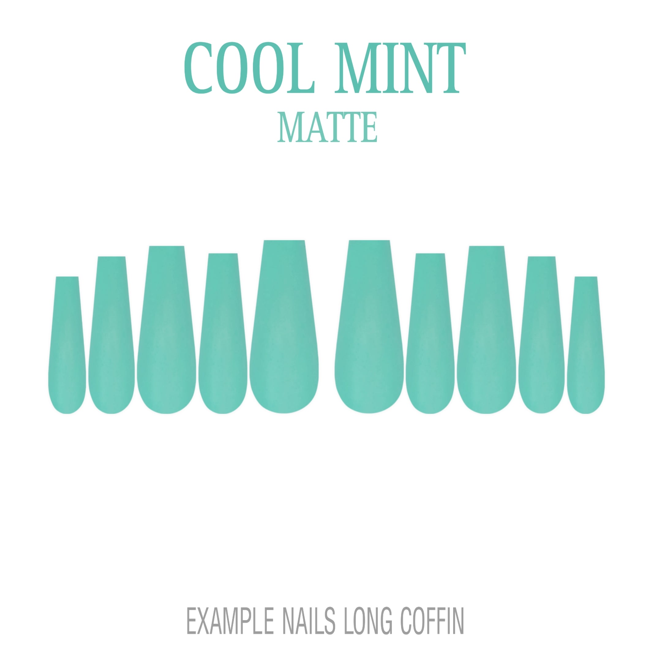 Cool Mint mint green press-on nails