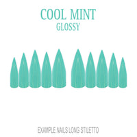 Cool Mint mint green press-on nails