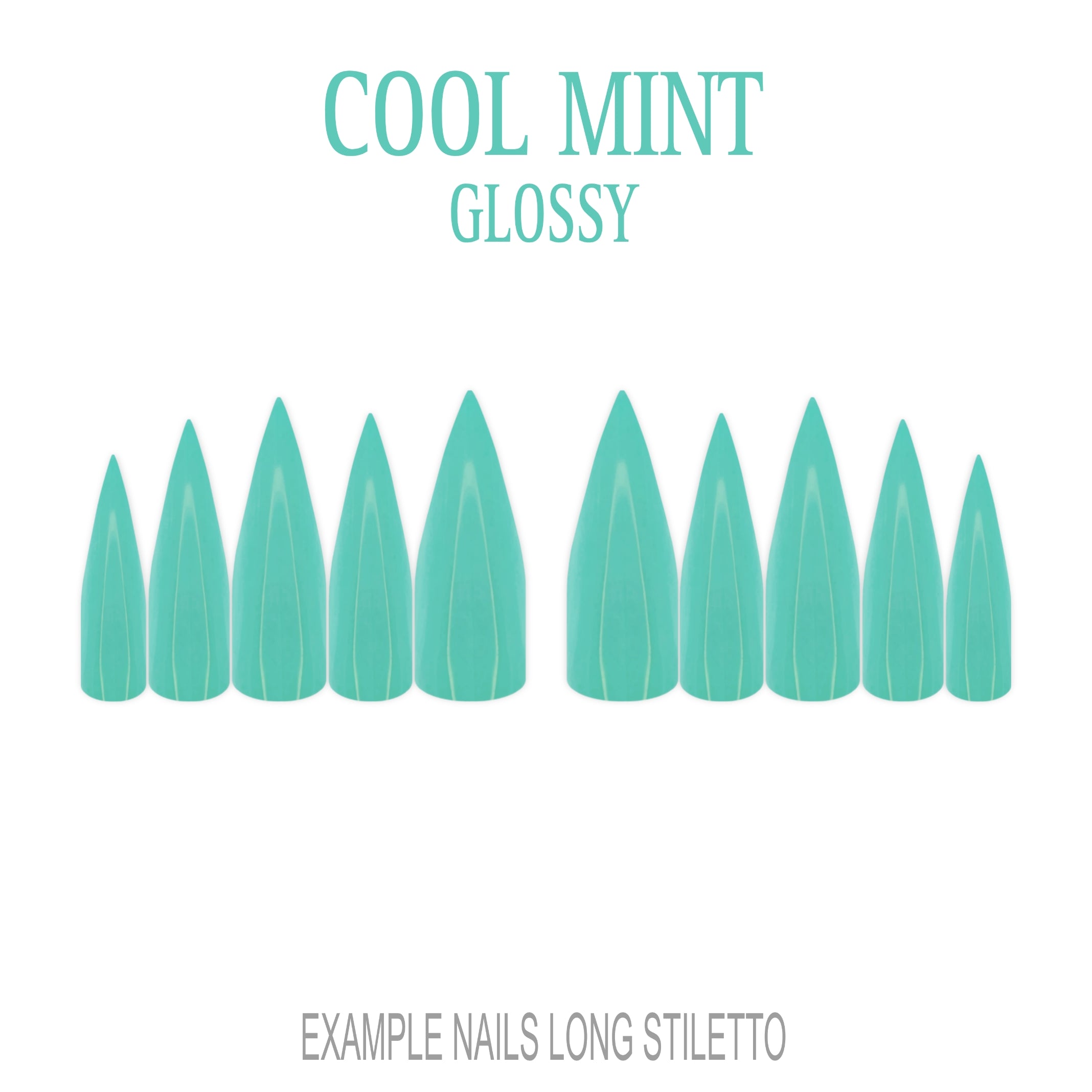 Cool Mint mint green press-on nails
