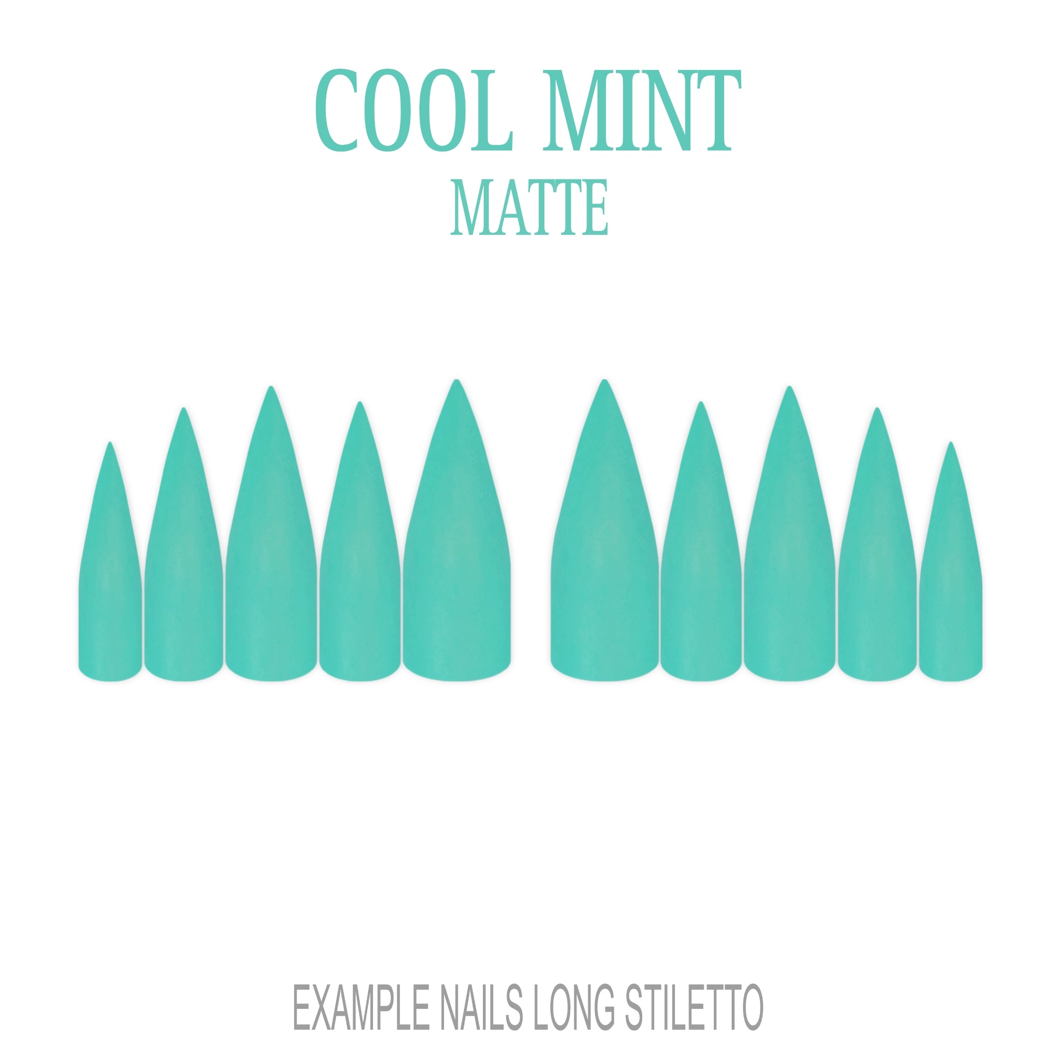 Cool Mint mint green press-on nails