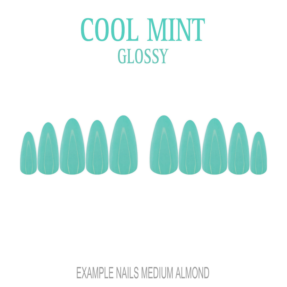 Cool Mint mint green press-on nails