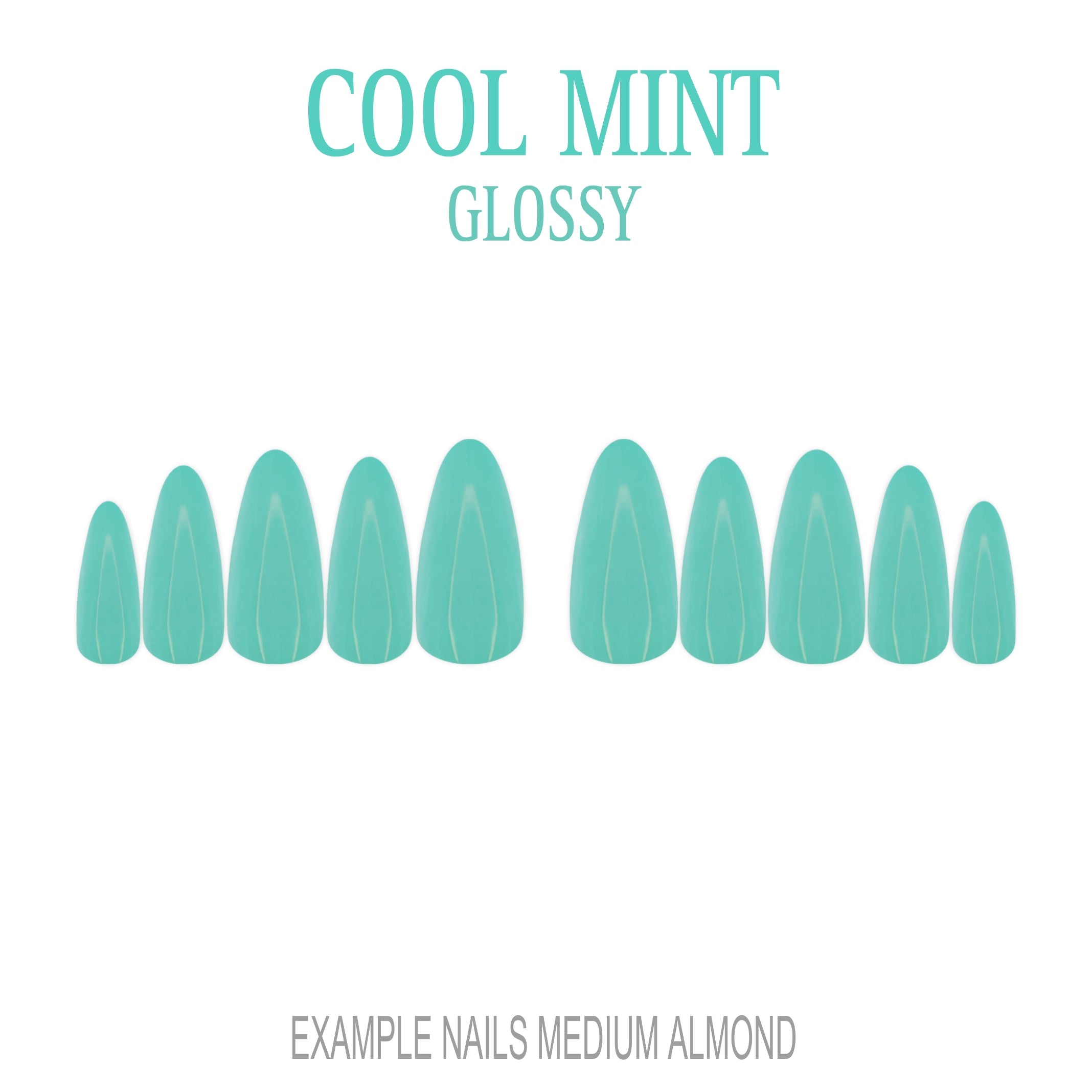 Cool Mint mint green press-on nails