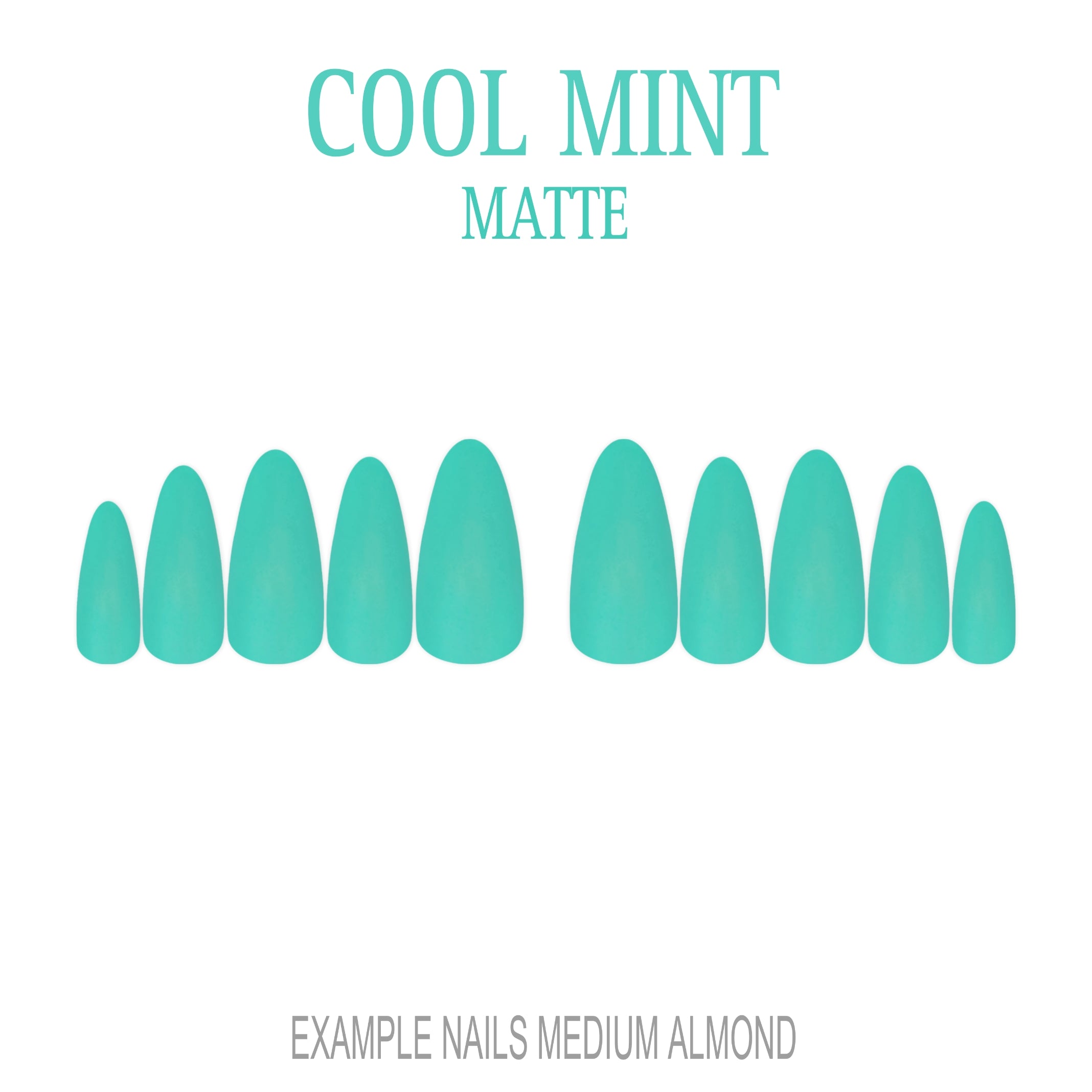 Cool Mint mint green press-on nails