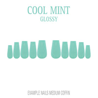 Cool Mint mint green press-on nails