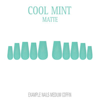 Cool Mint mint green press-on nails