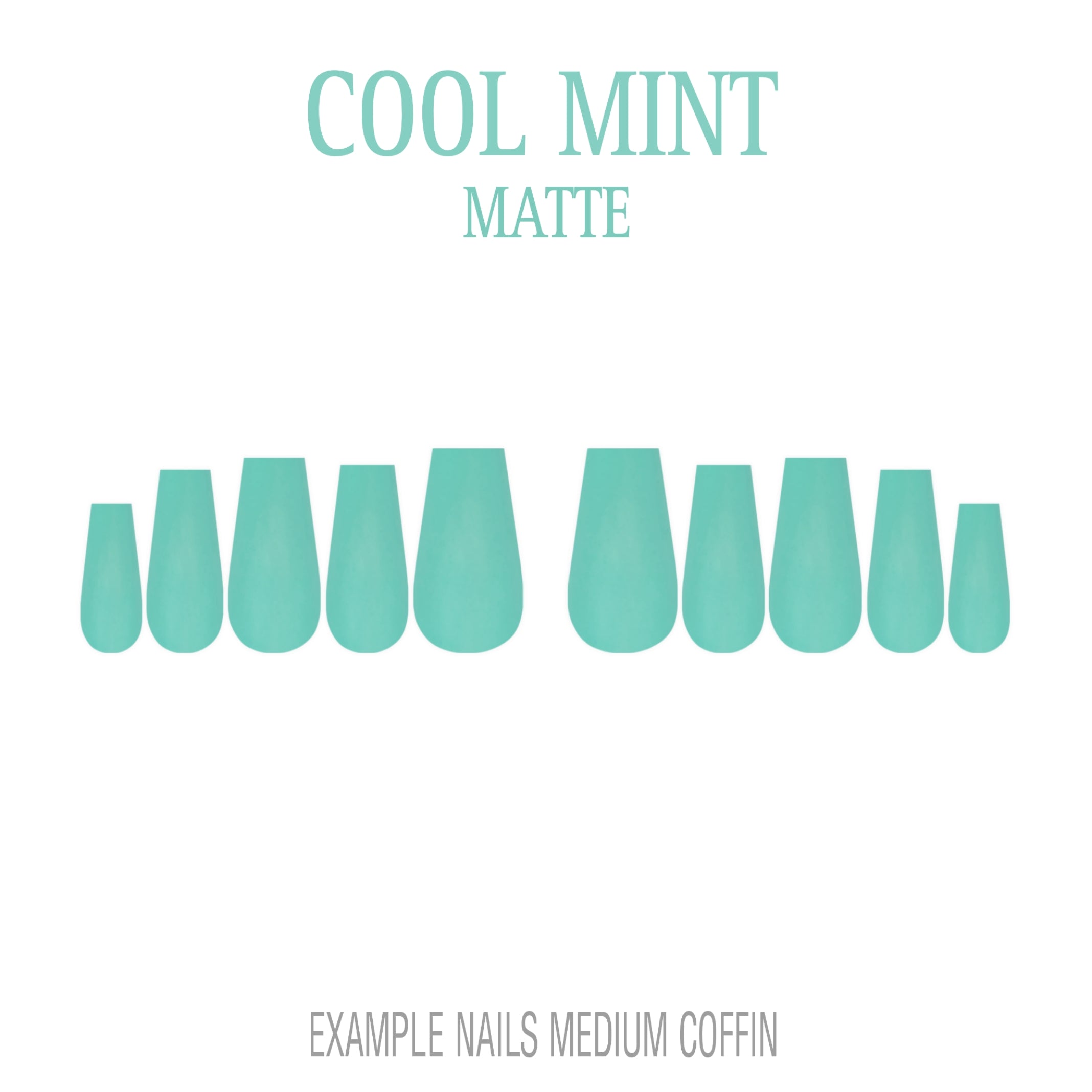 Cool Mint mint green press-on nails