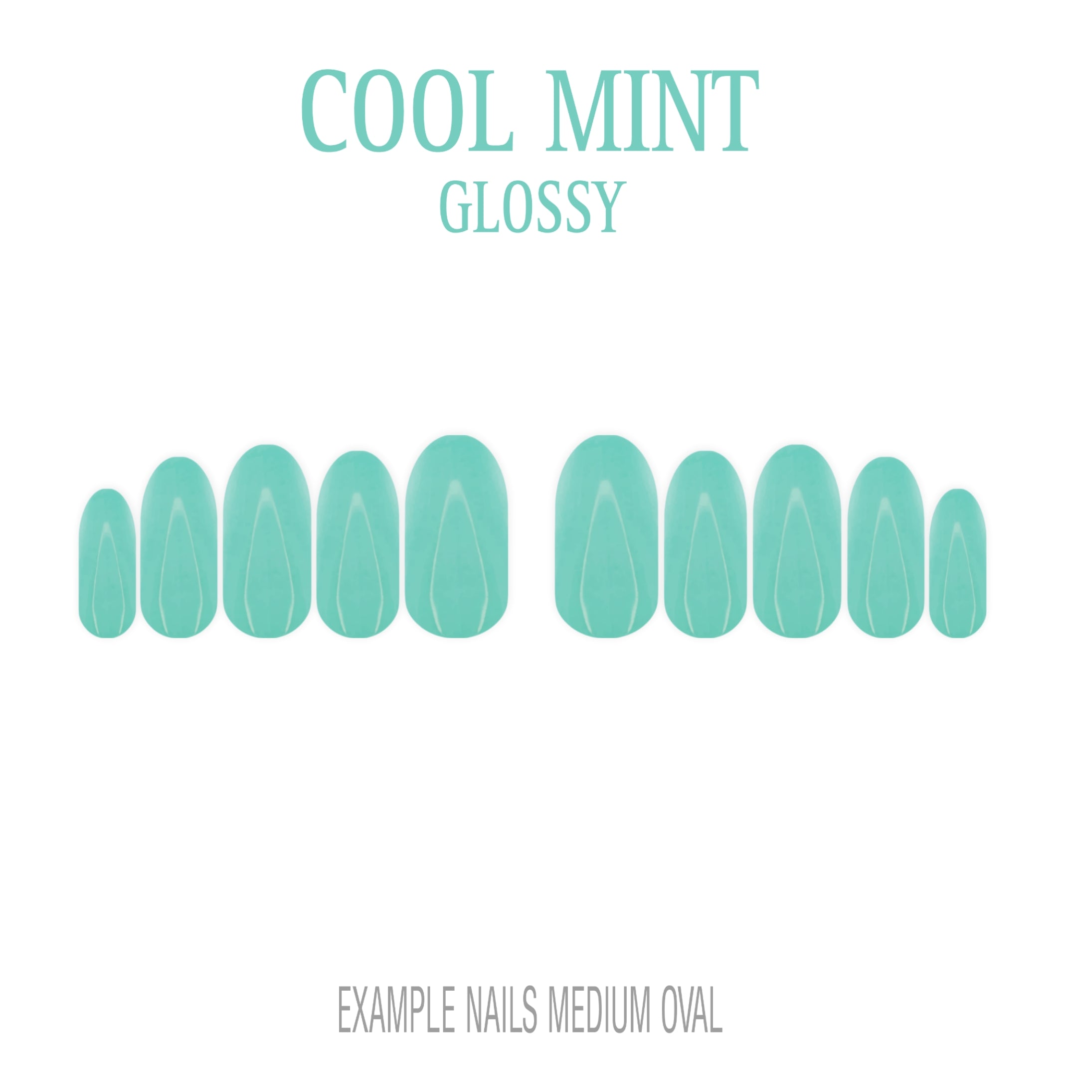Cool Mint mint green press-on nails