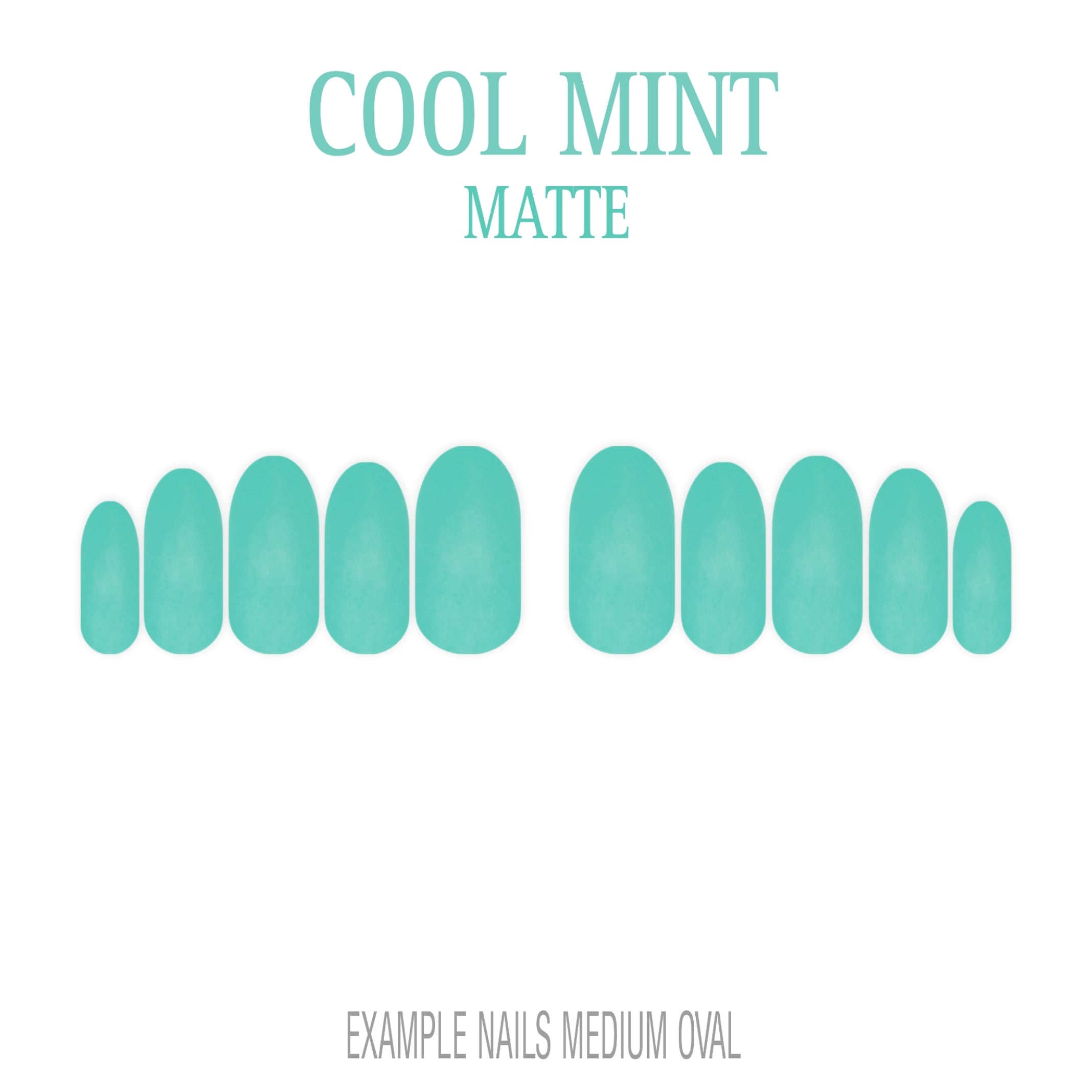 Cool Mint mint green press-on nails
