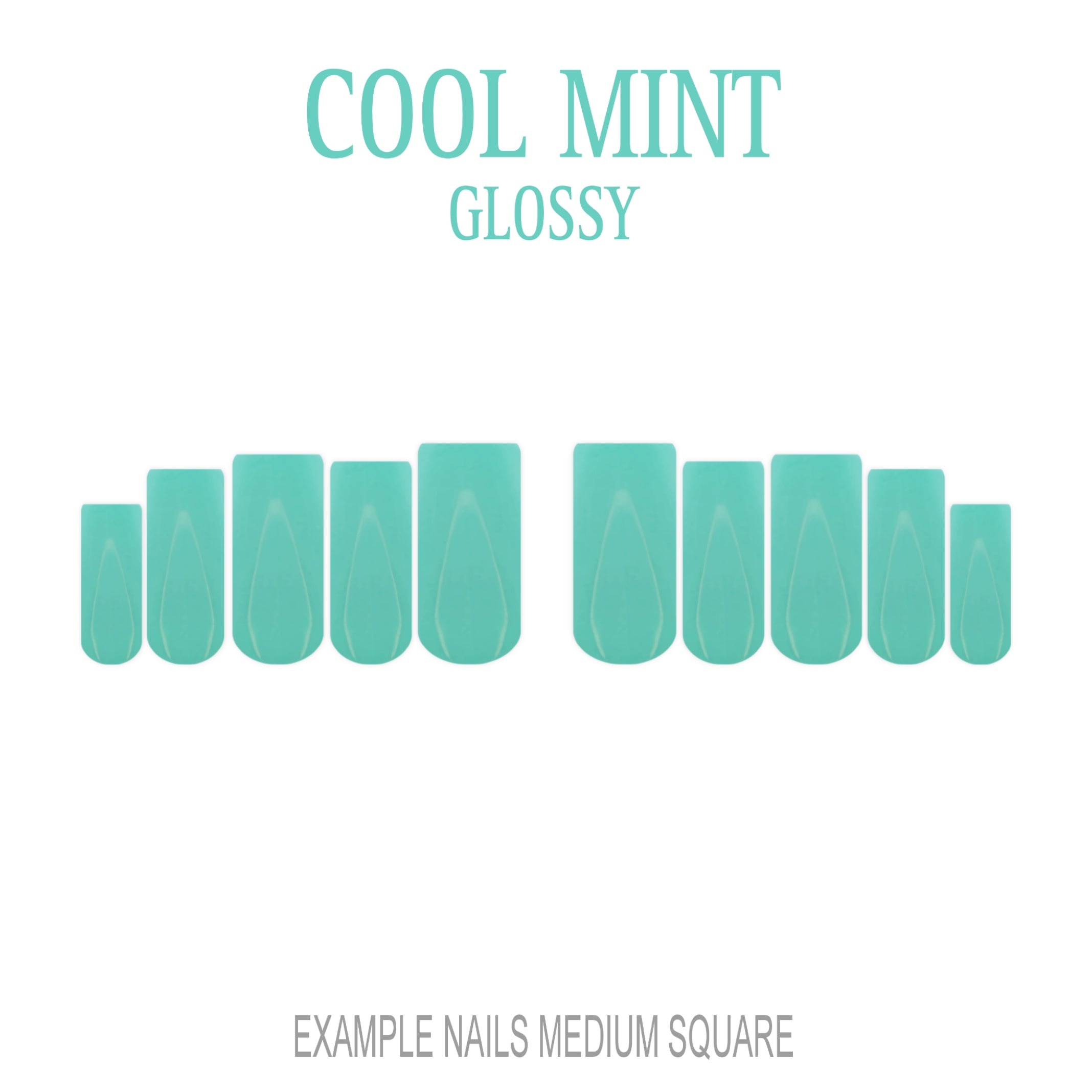 Cool Mint mint green press-on nails