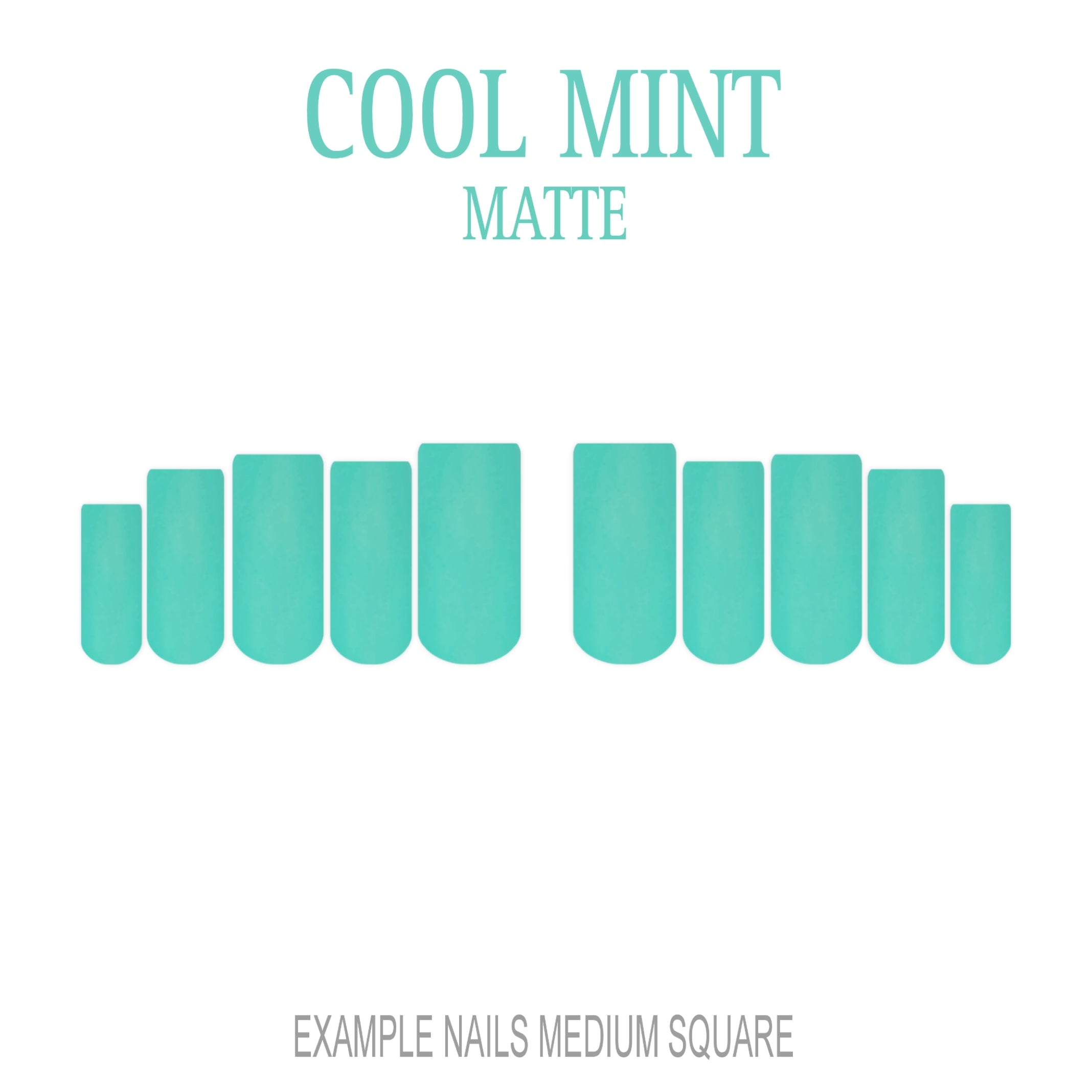 Cool Mint mint green press-on nails