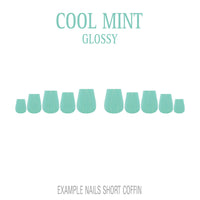 Cool Mint mint green press-on nails