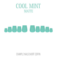 Cool Mint mint green press-on nails