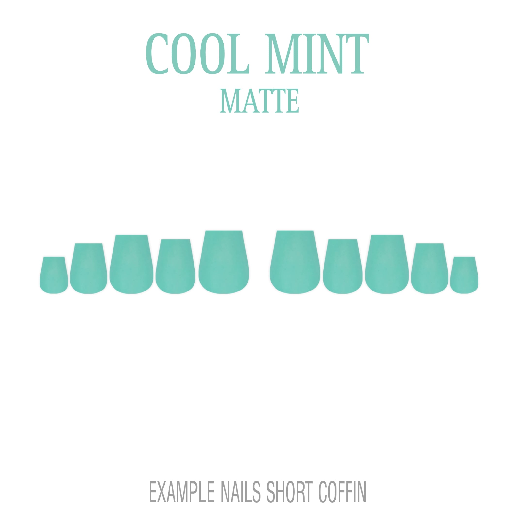 Cool Mint mint green press-on nails