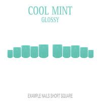 Cool Mint mint green press-on nails