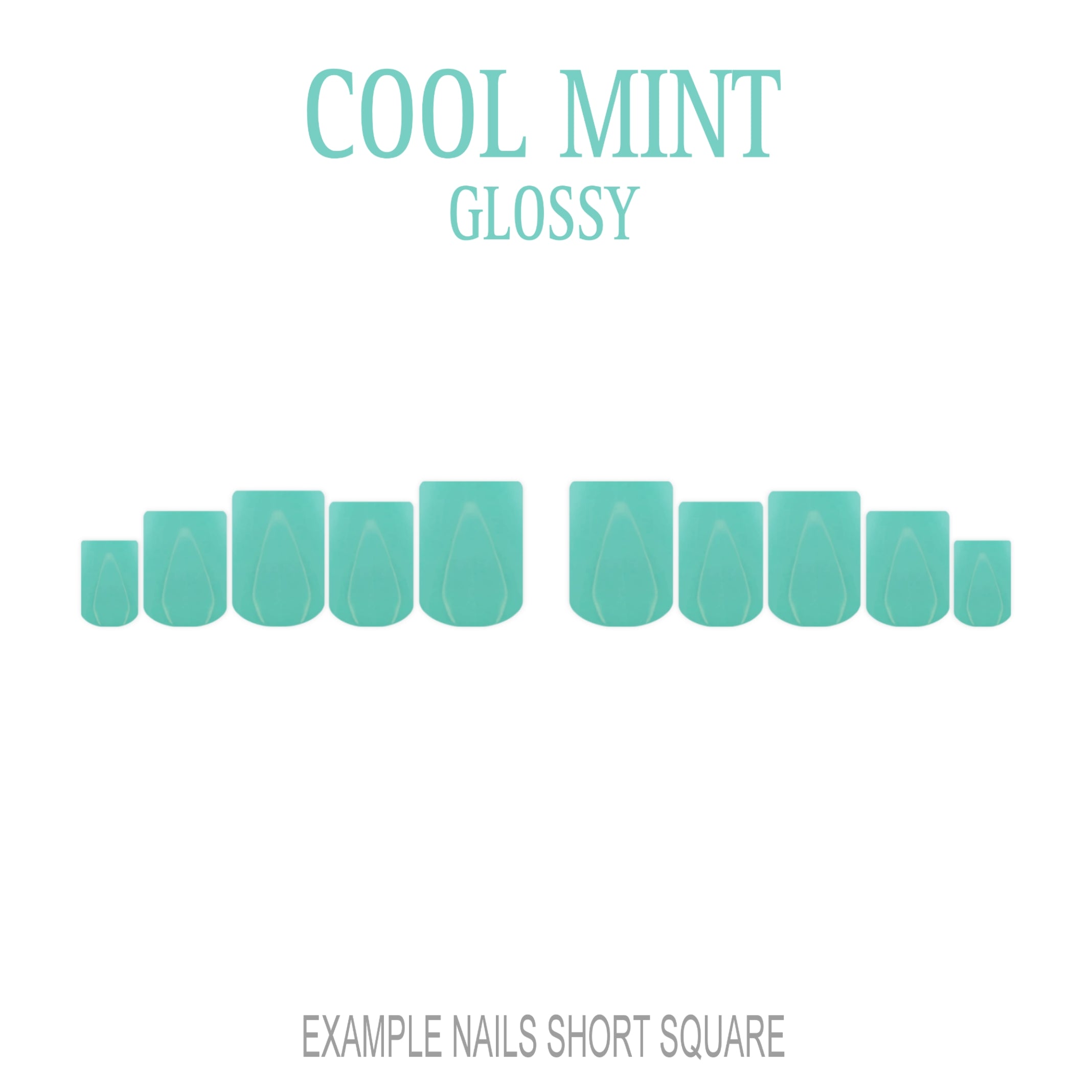Cool Mint mint green press-on nails