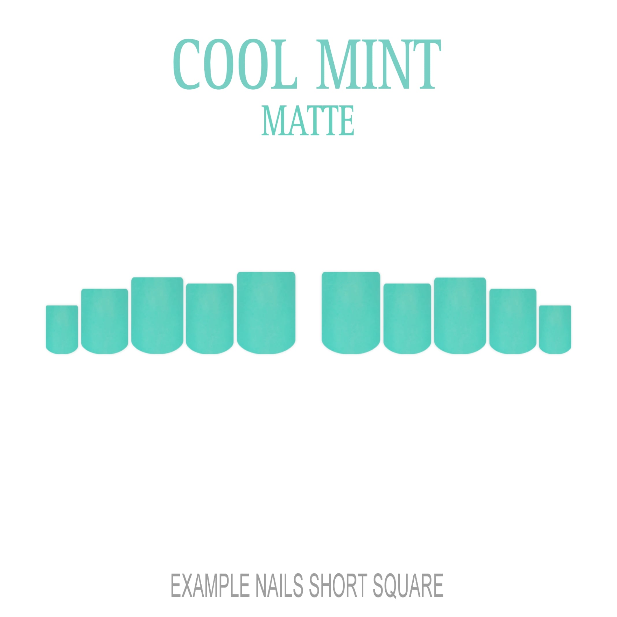 Cool Mint mint green press-on nails