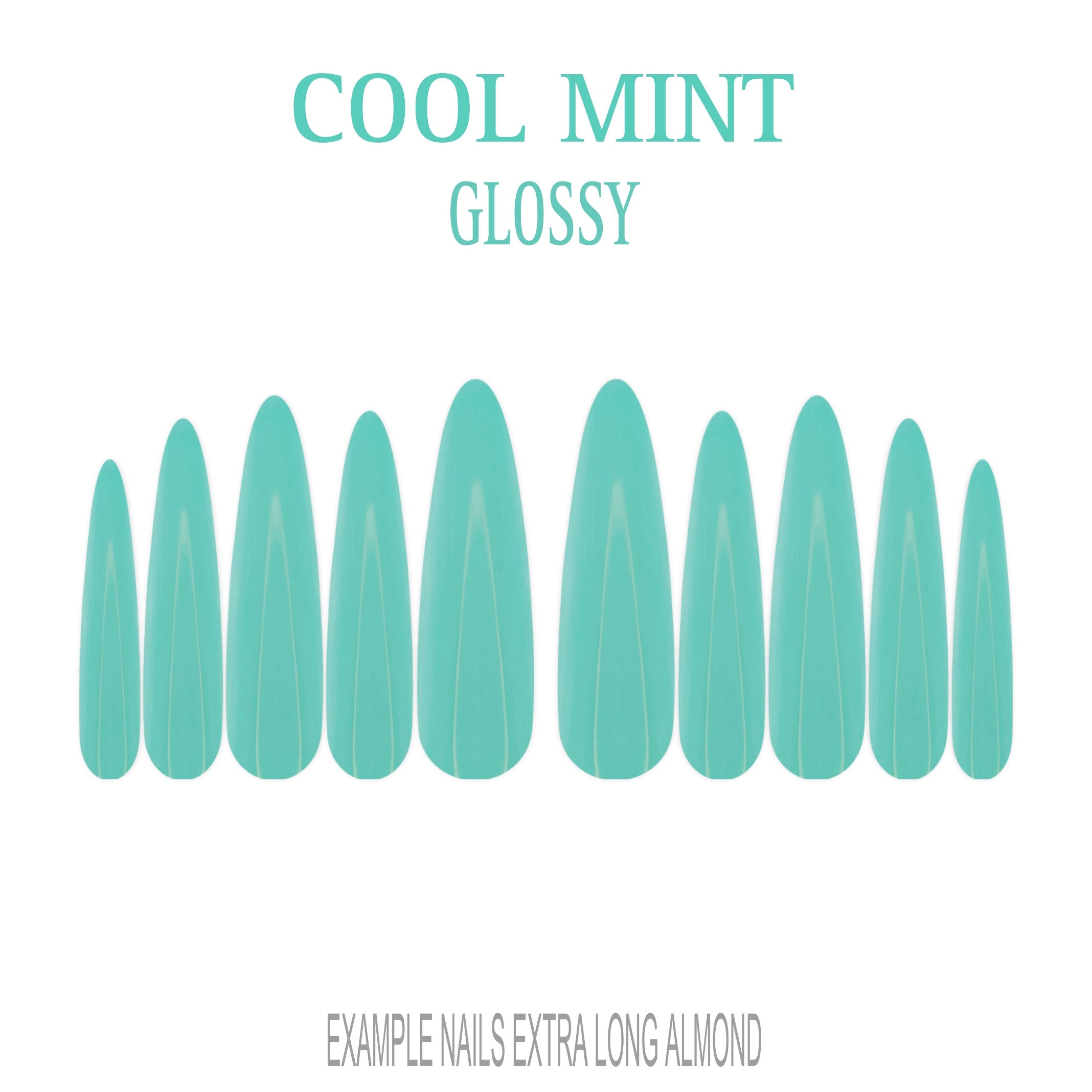 Cool Mint mint green press-on nails