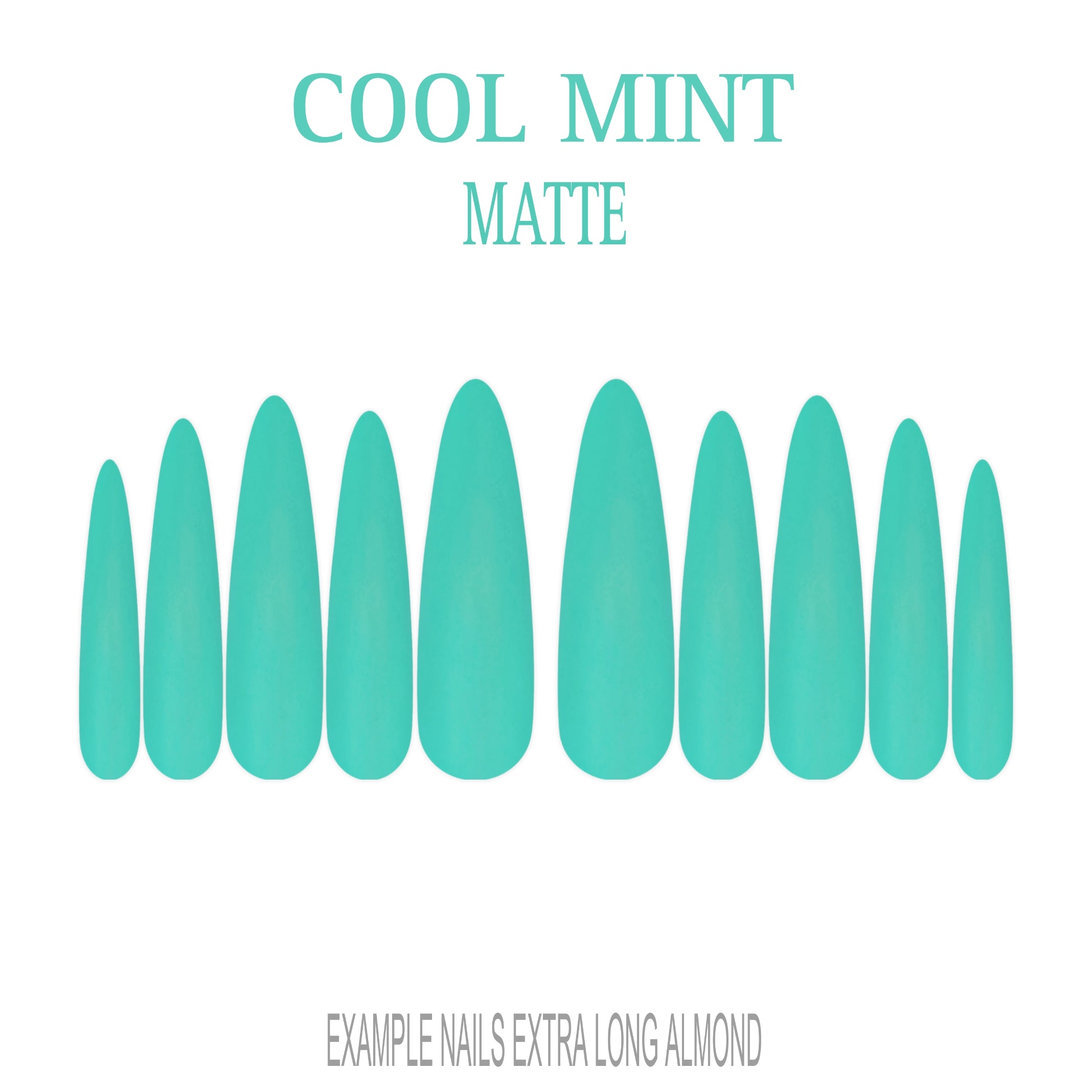 Cool Mint mint green press-on nails