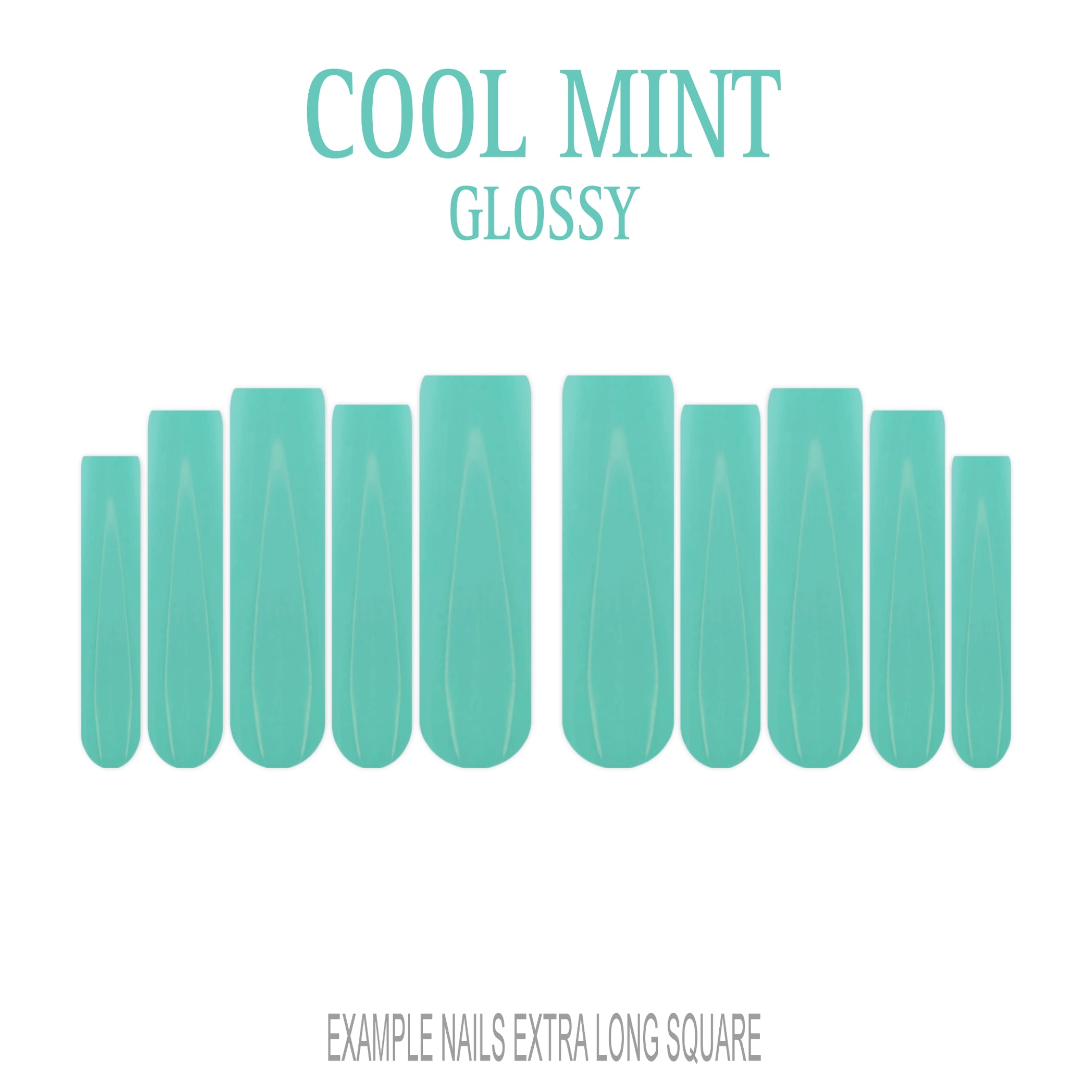 Cool Mint mint green press-on nails