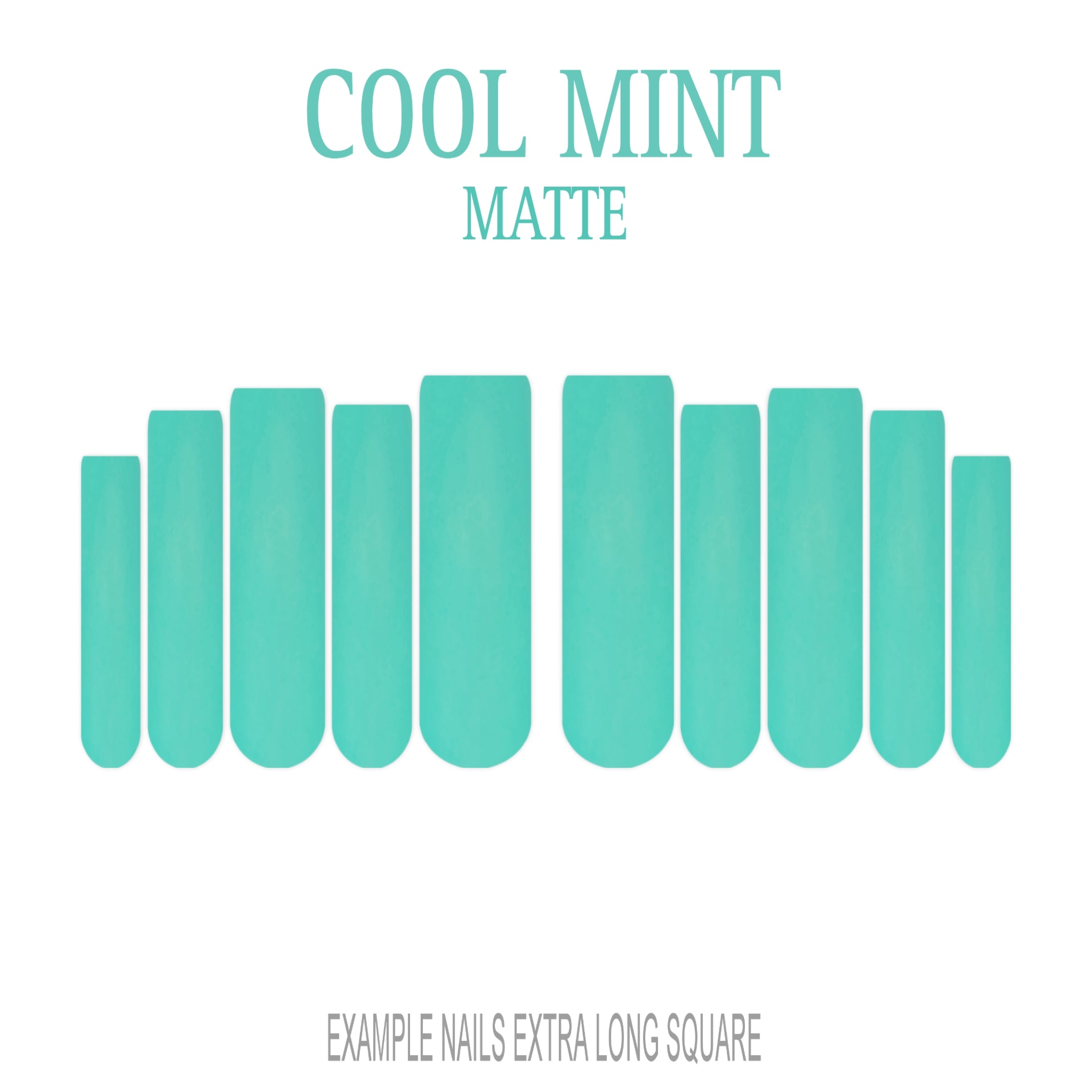 Cool Mint mint green press-on nails