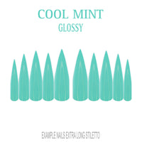 Cool Mint mint green press-on nails