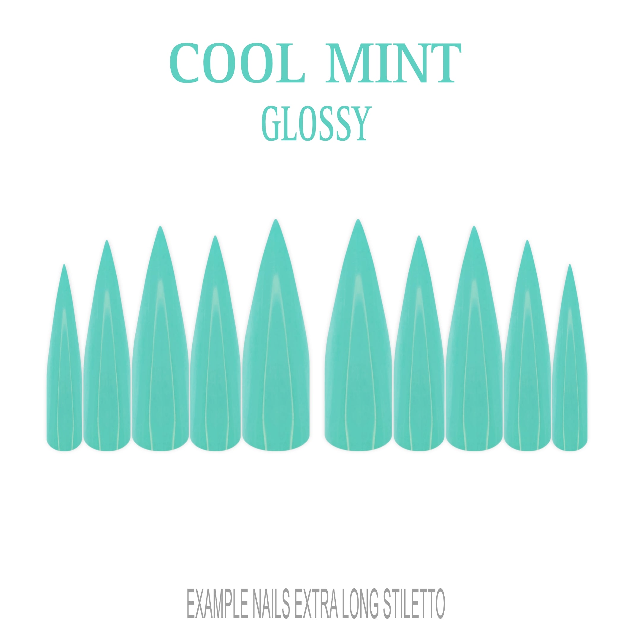 Cool Mint mint green press-on nails