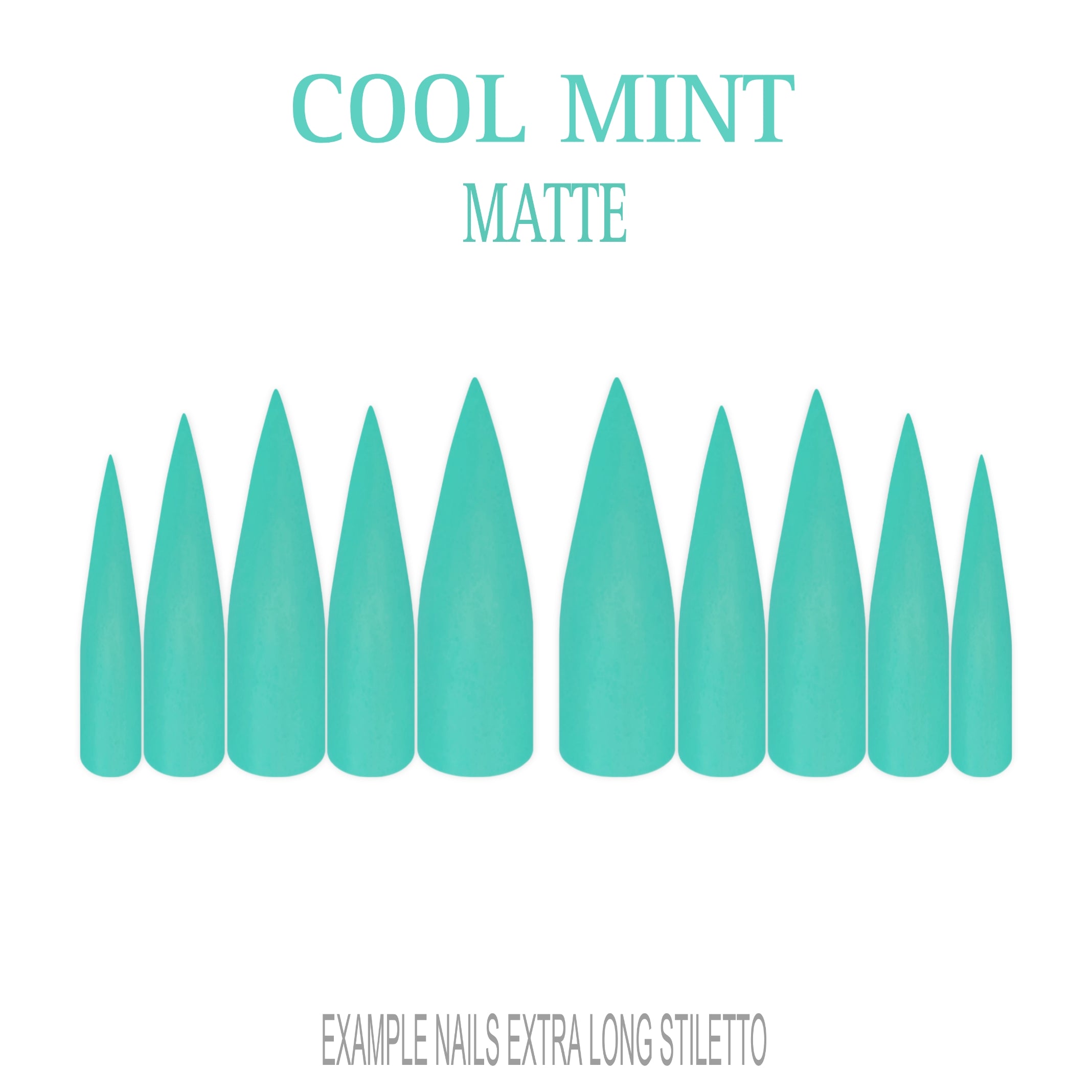 Cool Mint mint green press-on nails