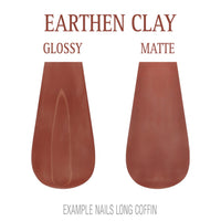Earthen Clay brown neutral press-on nails