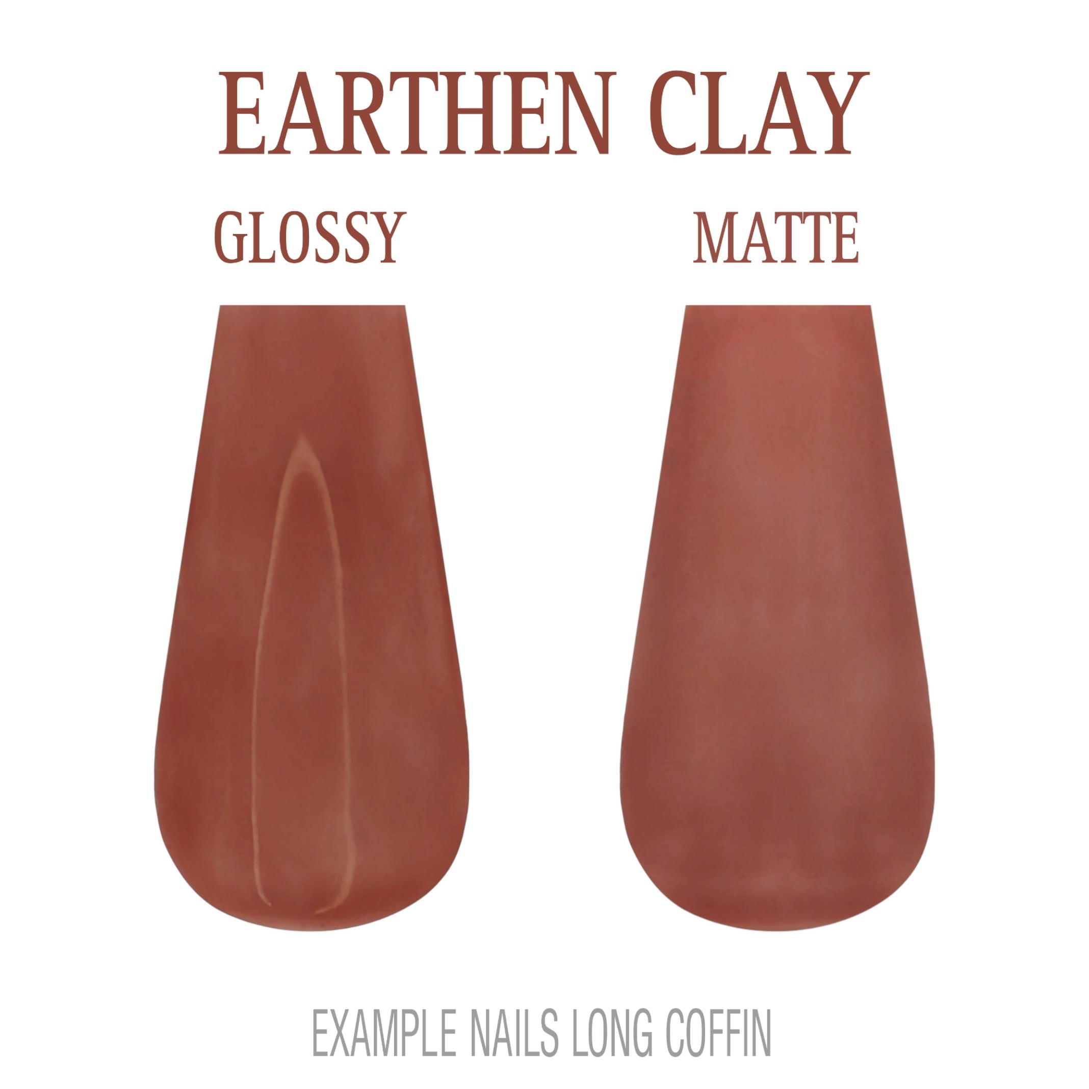 Earthen Clay brown neutral press-on nails
