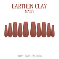 Earthen Clay brown neutral press-on nails