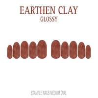 Earthen Clay brown neutral press-on nails