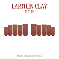 Earthen Clay brown neutral press-on nails