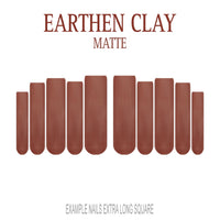 Earthen Clay brown neutral press-on nails