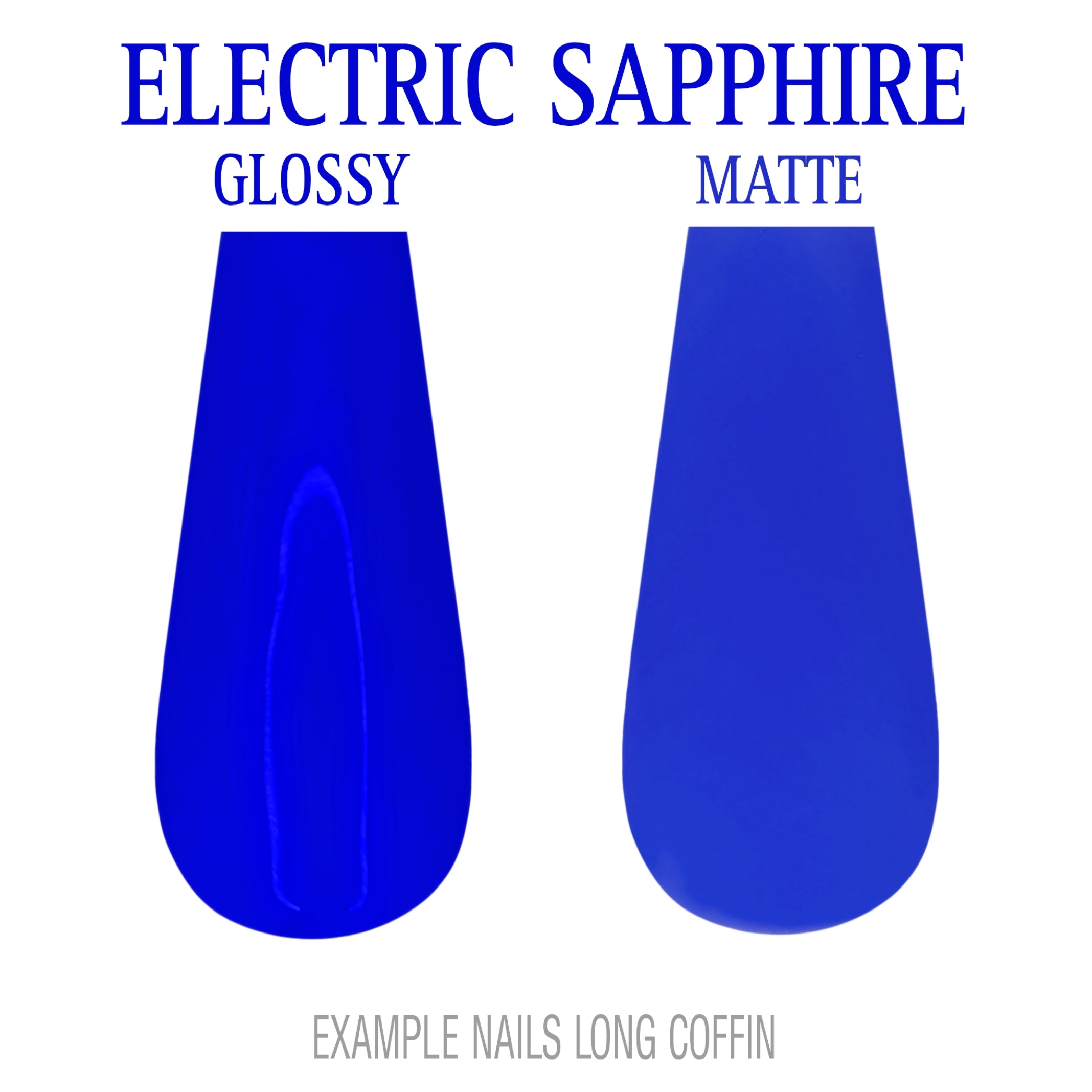 Electric Sapphire bold blue press-on nails