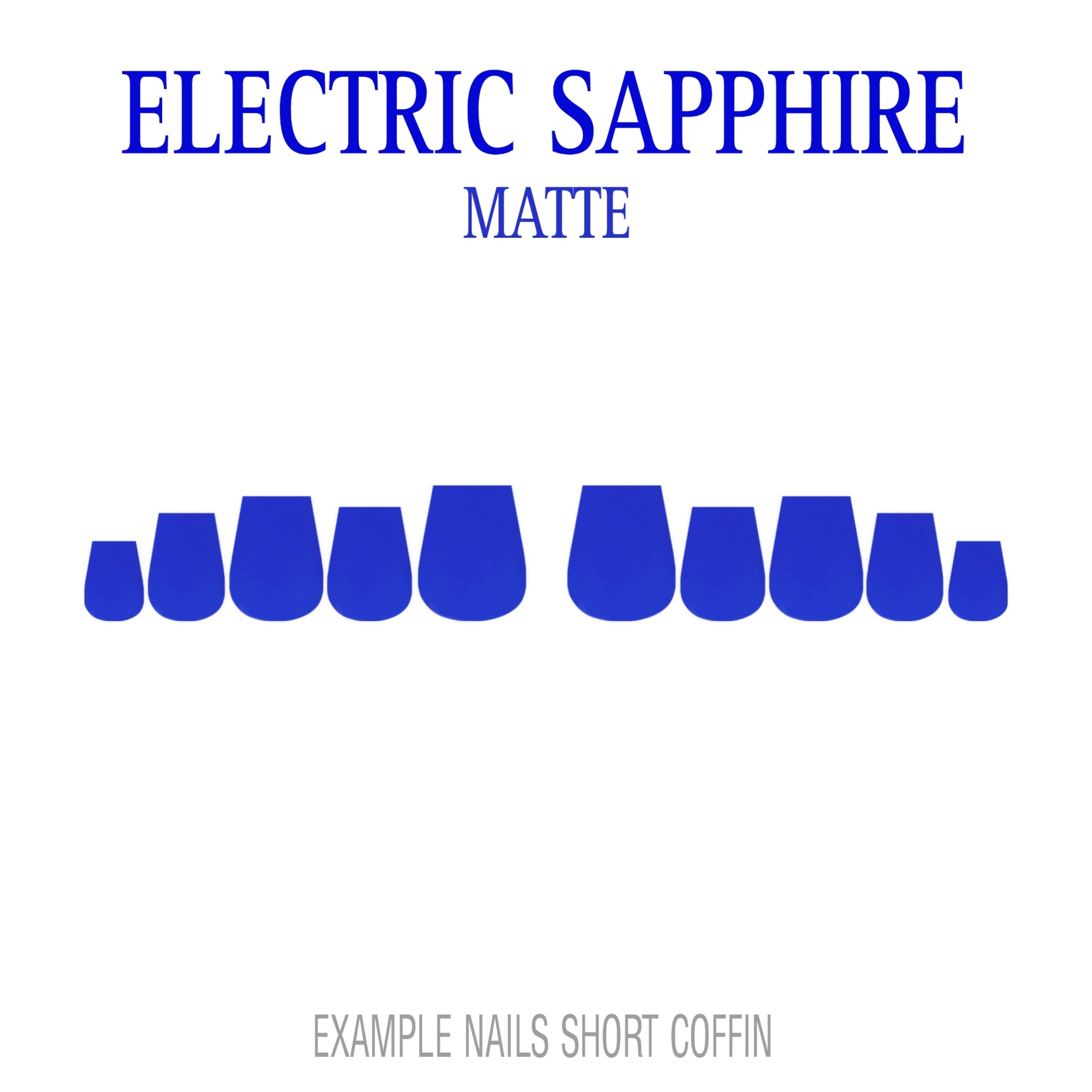Electric Sapphire bold blue press-on nails