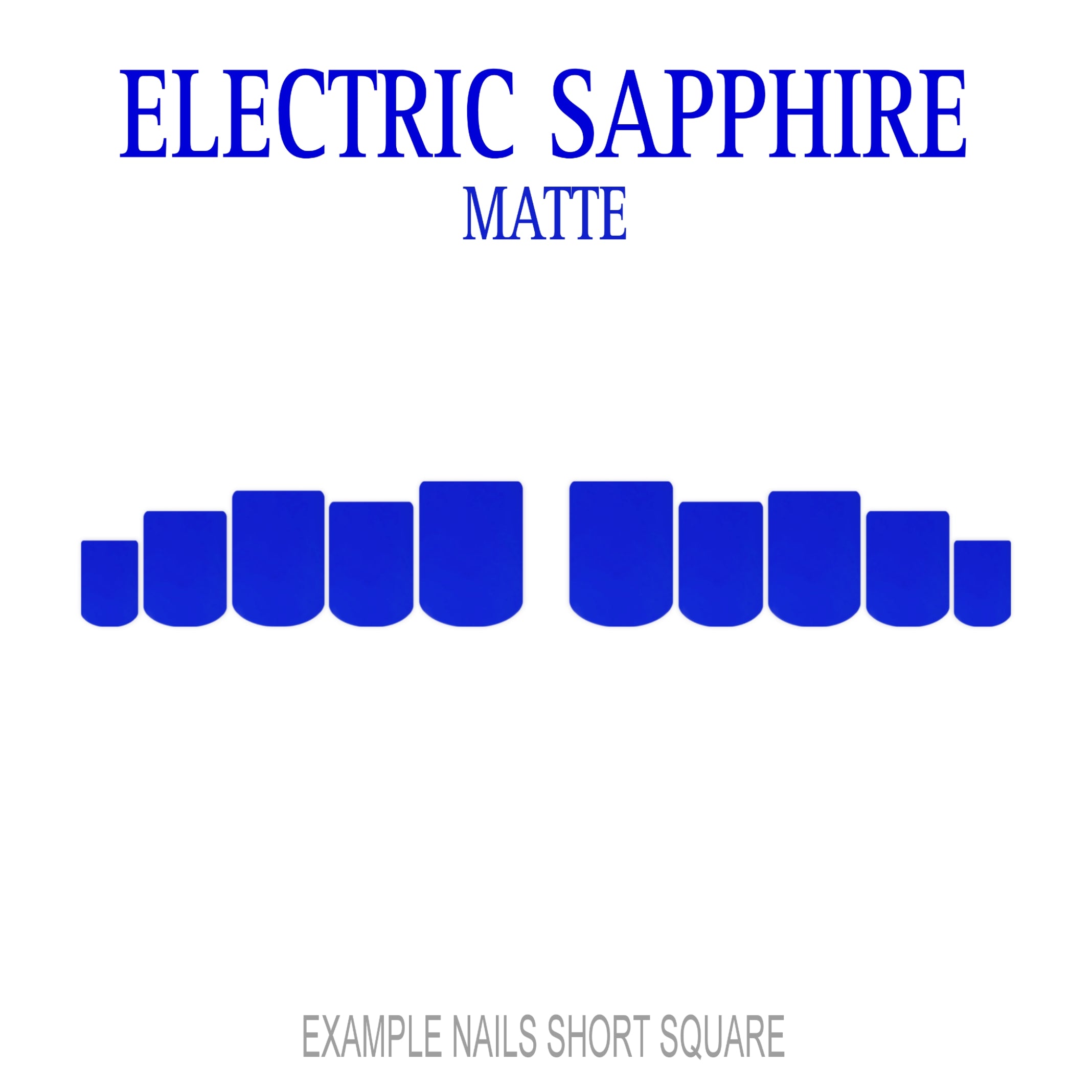 Electric Sapphire bold blue press-on nails