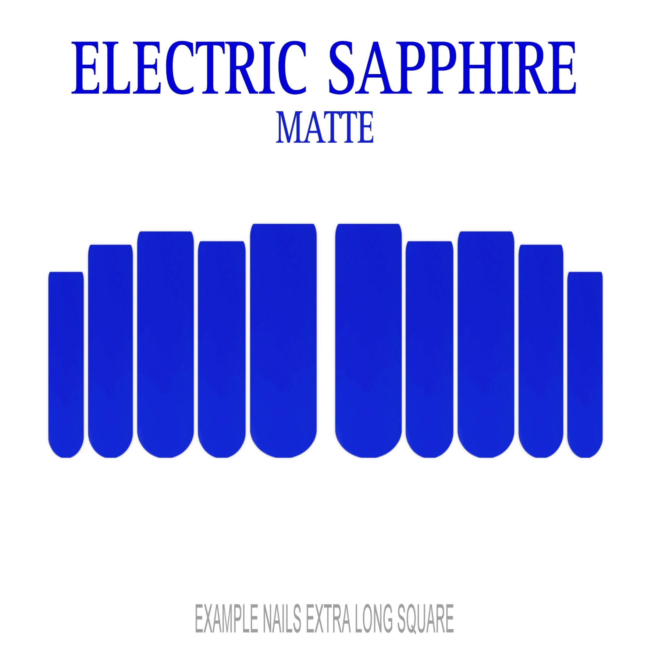Electric Sapphire bold blue press-on nails